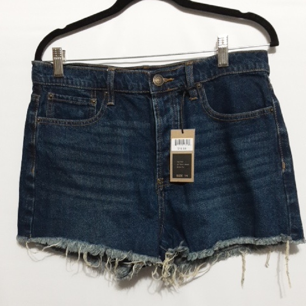 LINCOLN OUTFITTERS Denim Blue Women's 14 Button‎ Fly  Shorts